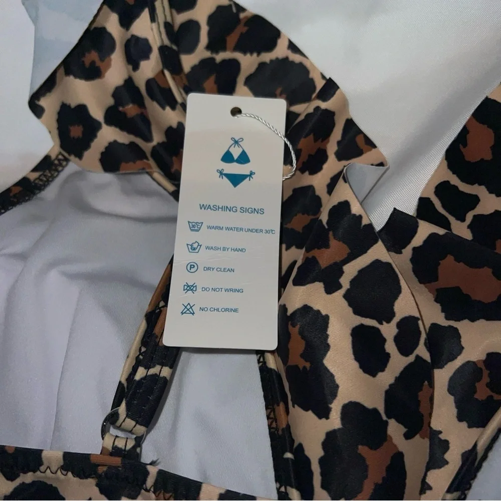 Leopard Print Women's Tankini M, nwt - Picture 6 of 7